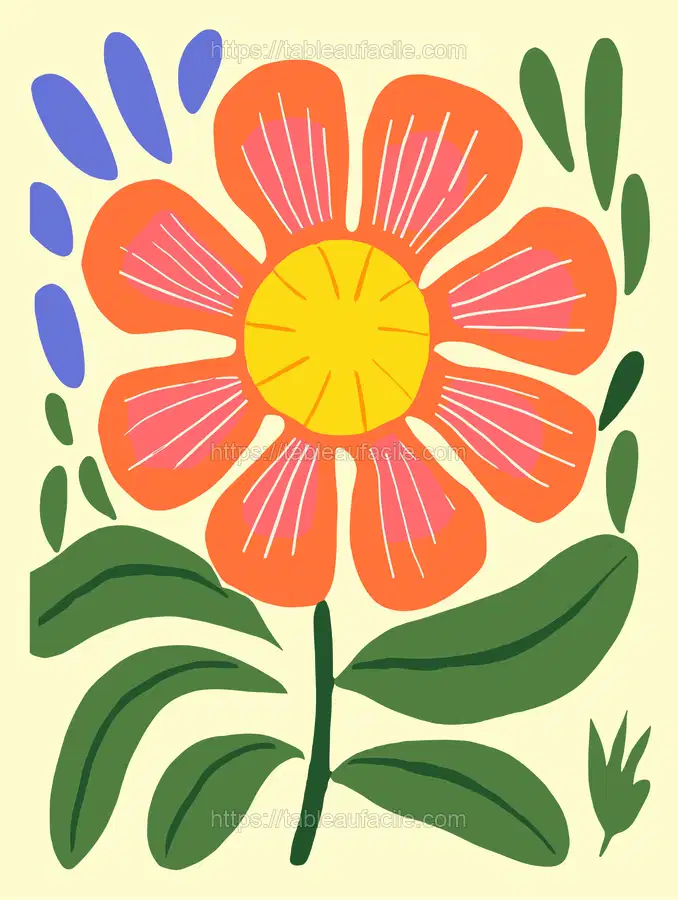 Triptyque botanique premium — mur cuisine ouverte — Flower Botanical Prints (3)
